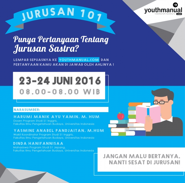 Jurusan 101: Tanya Apapun Tentang Jurusan Sastra Di Sini!
