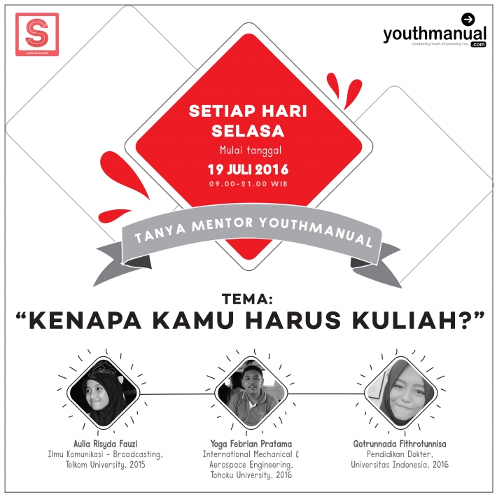 Besok, Youthmanual dan SUSBM Bakal Menjawab Semua Pertanyaan Kamu Tentang Persiapan Kuliah!