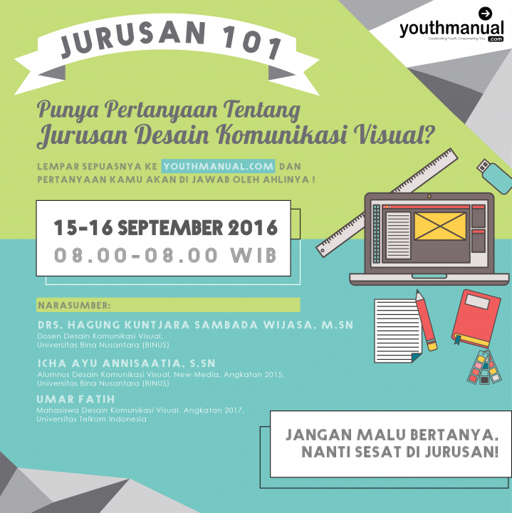 Jurusan 101: Tanya Apapun Tentang Jurusan DKV di Youthmanual